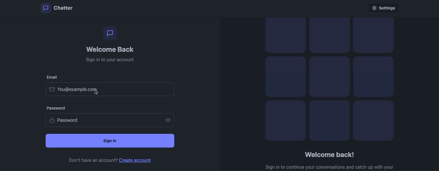 Screenshot of Chatter